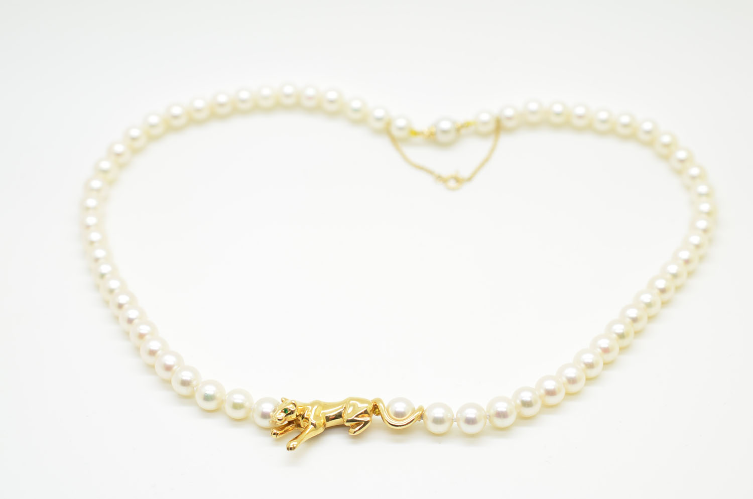 カルティエ パンテール パール ネックレス